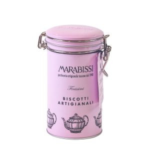 Cantucci Chocolate Cookies in Pink Tin