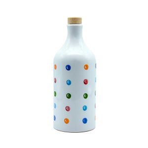 Intense Fruity Extra Virgin Olive Oil in Dots Earthenware Bottle