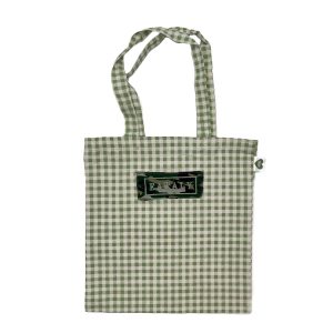 Eataly Checked Green Camouflage Bag