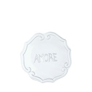 Incanto White Amore Plate