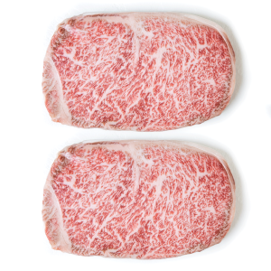 MiyazakiGyu Striploin - Two Steaks, 10 oz each