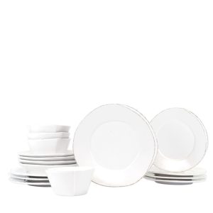 Lastra White Sixteen-Piece Place Setting
