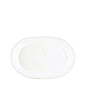 Lastra White Oval Tray