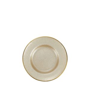 Metallic Glass Pearl Salad Plate