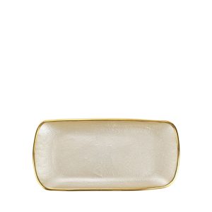 Metallic Glass Pearl Rectangular Tray