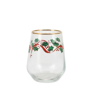 Holly Stemless Wine Glass
