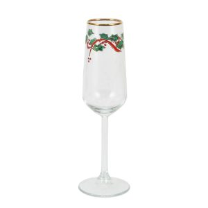 Holly Champagne Flute