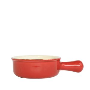 Italian Bakers Red Small Round Baker with Large Handle
