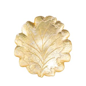 Moon Glass Leaf Platter
